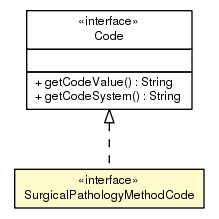Package class diagram package SurgicalPathologyMethodCode